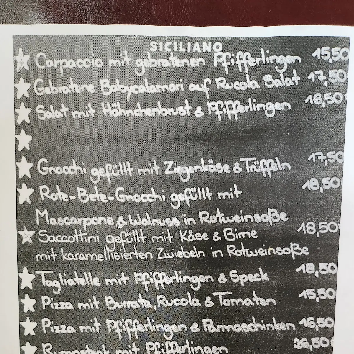 Speisekarte photo 1
