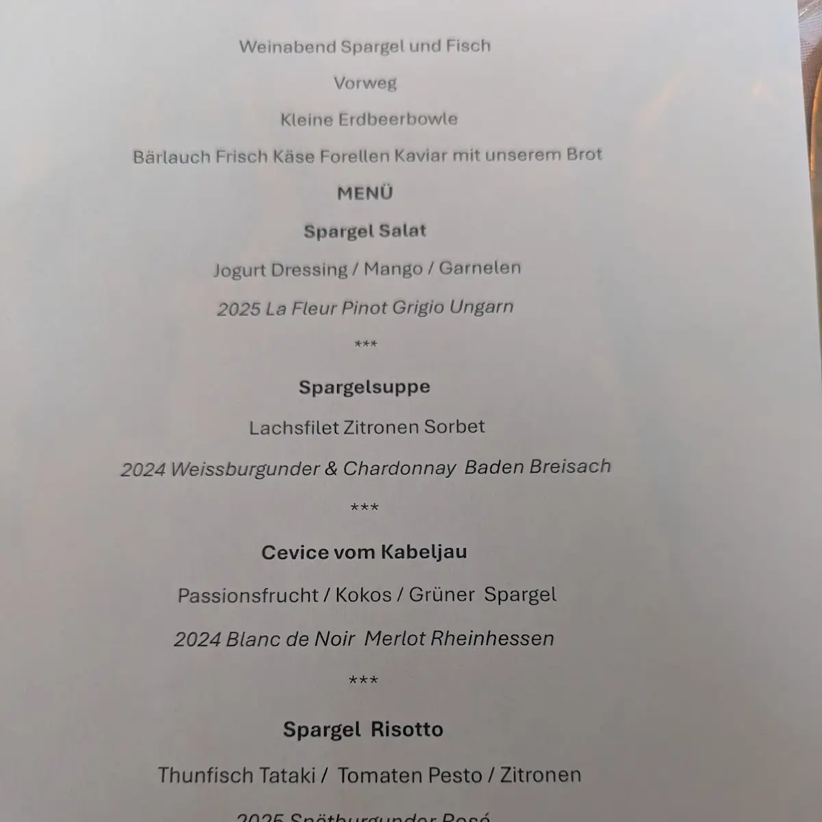 Speisekarte photo 1