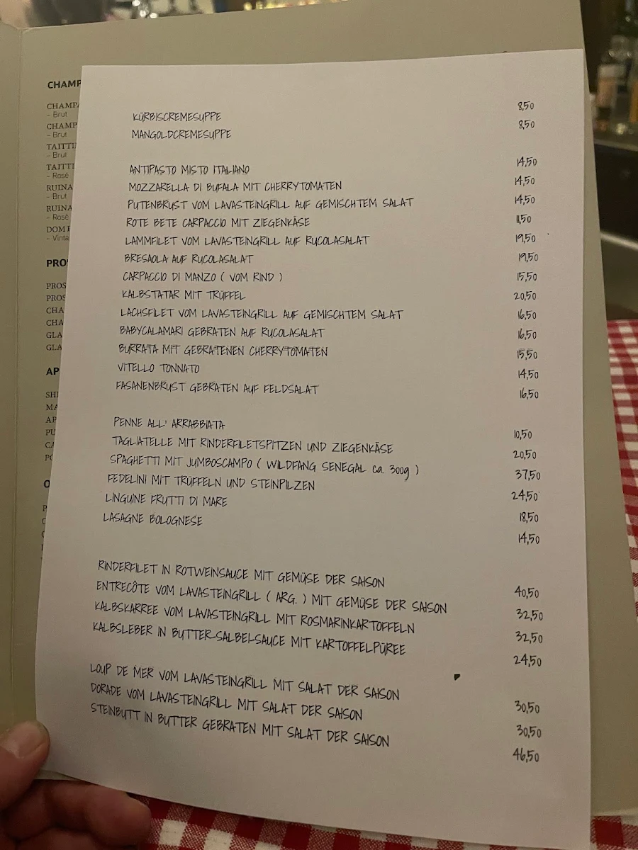 Speisekarte, Mondo Pazzo