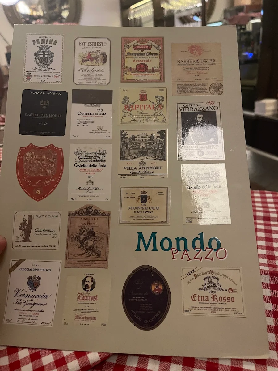 Speisekarte, Mondo Pazzo