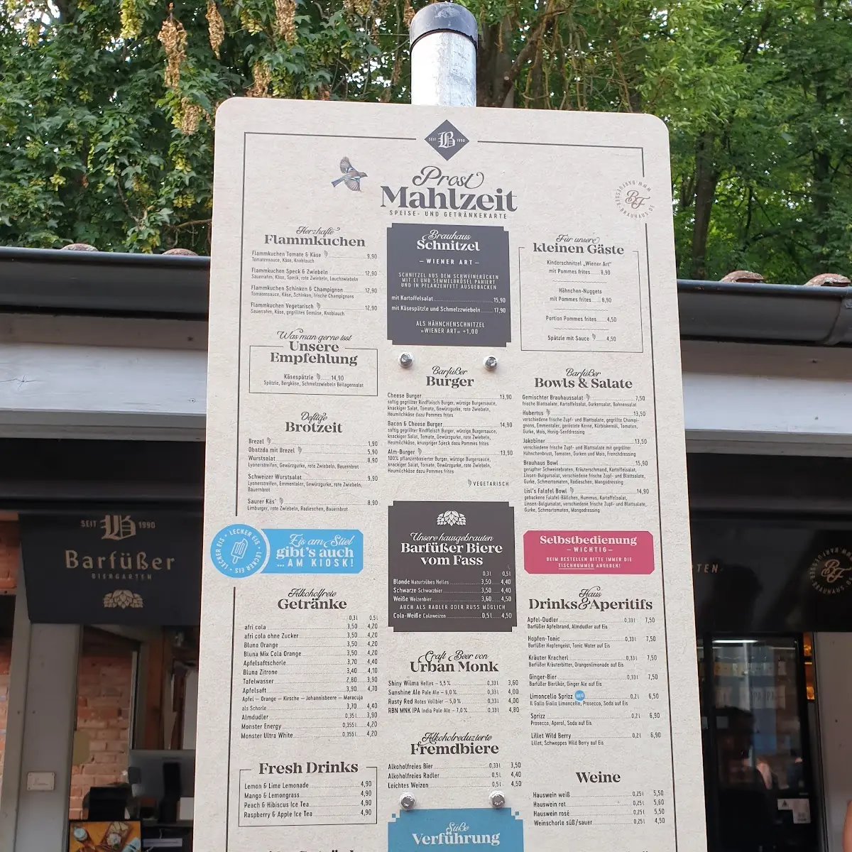 Speisekarte, McDonald's