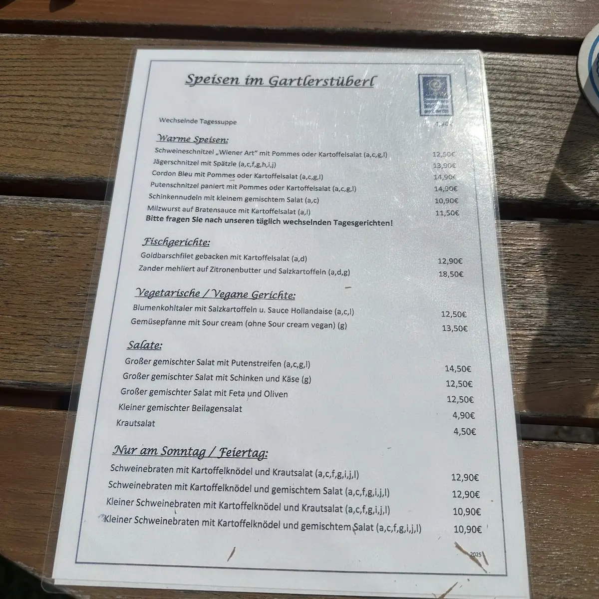 Speisekarte photo 6
