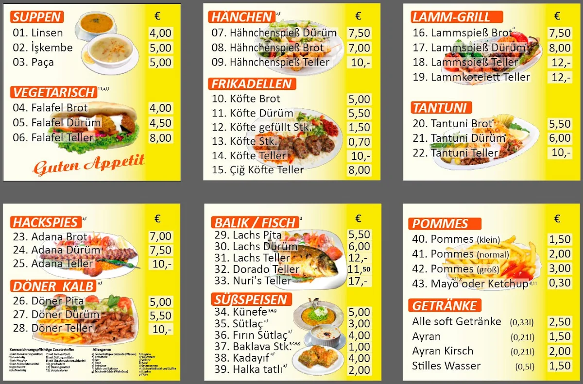 Speisekarte photo 5