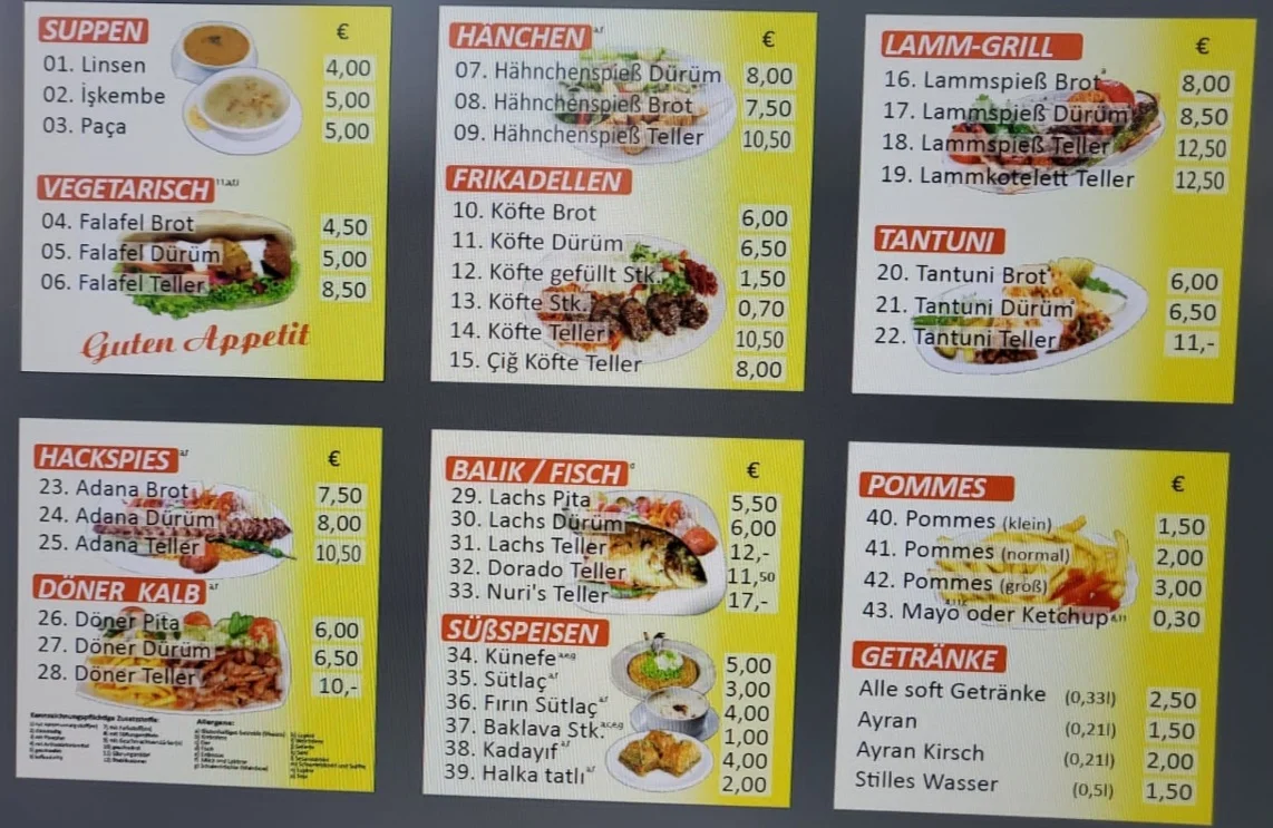 Speisekarte photo 6