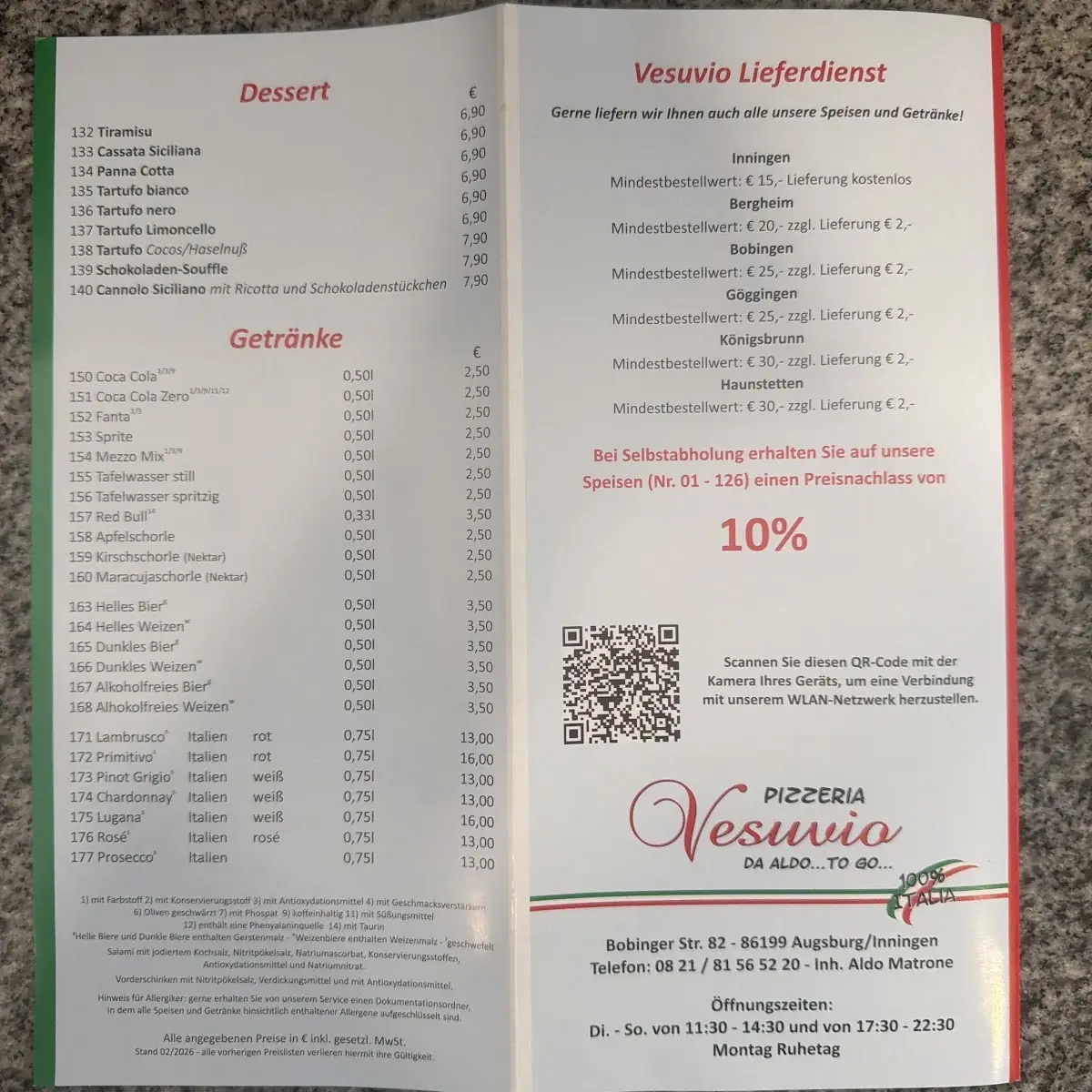 Speisekarte photo 2
