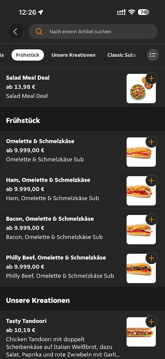 Speisekarte photo 1
