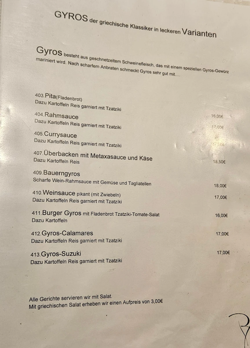 Speisekarte photo 1