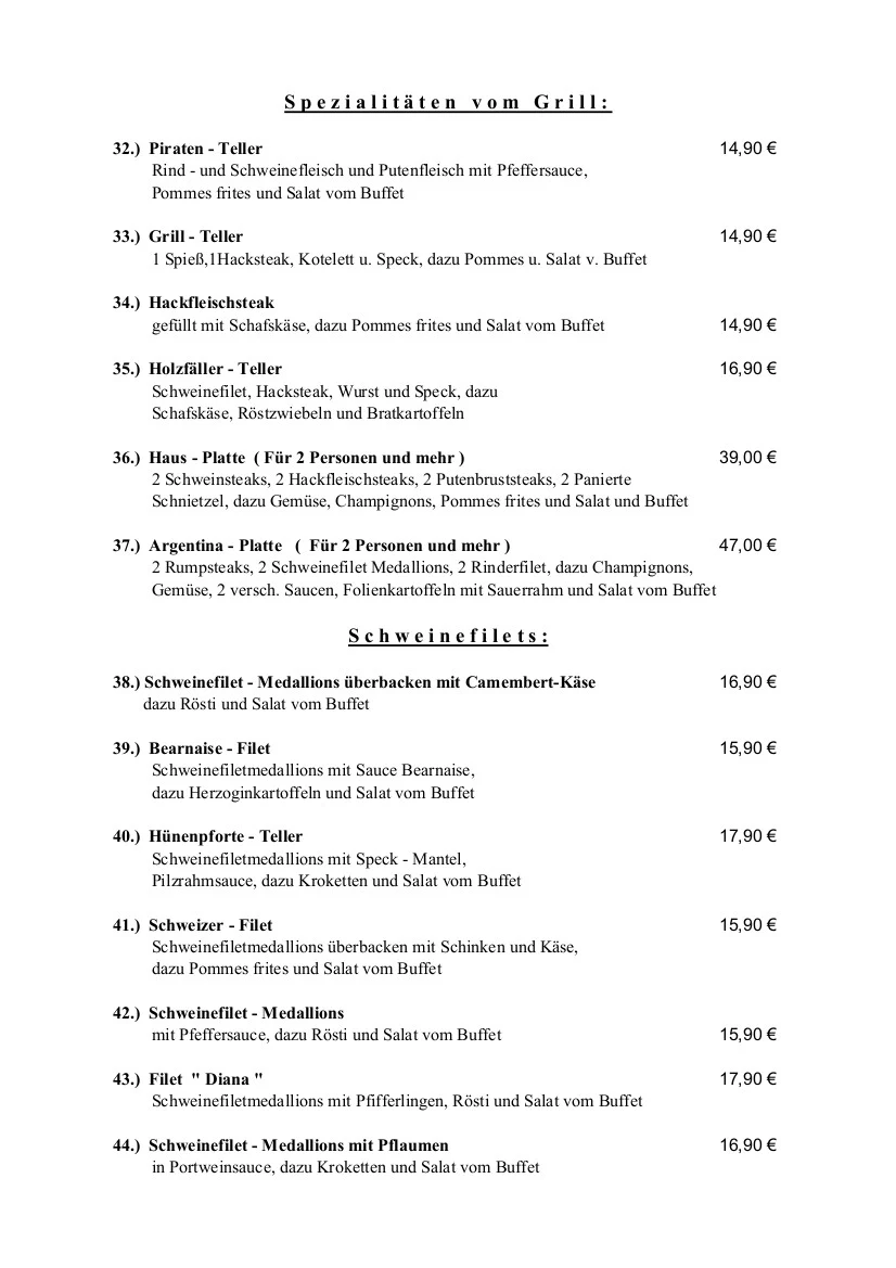 Speisekarte photo 4