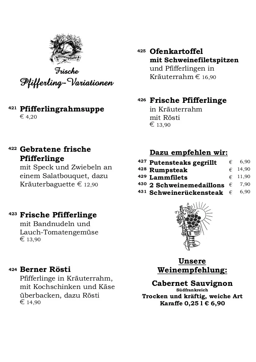 Speisekarte photo 6
