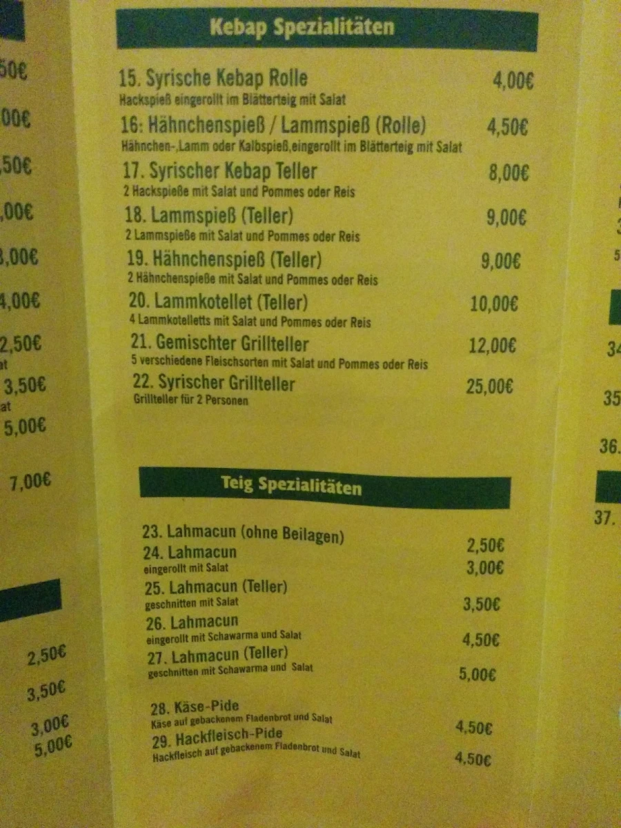 Speisekarte photo 5