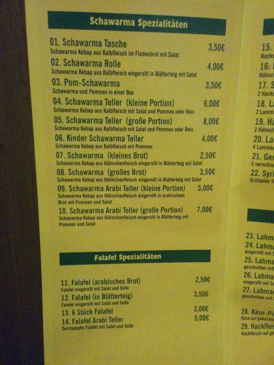 Speisekarte photo 8