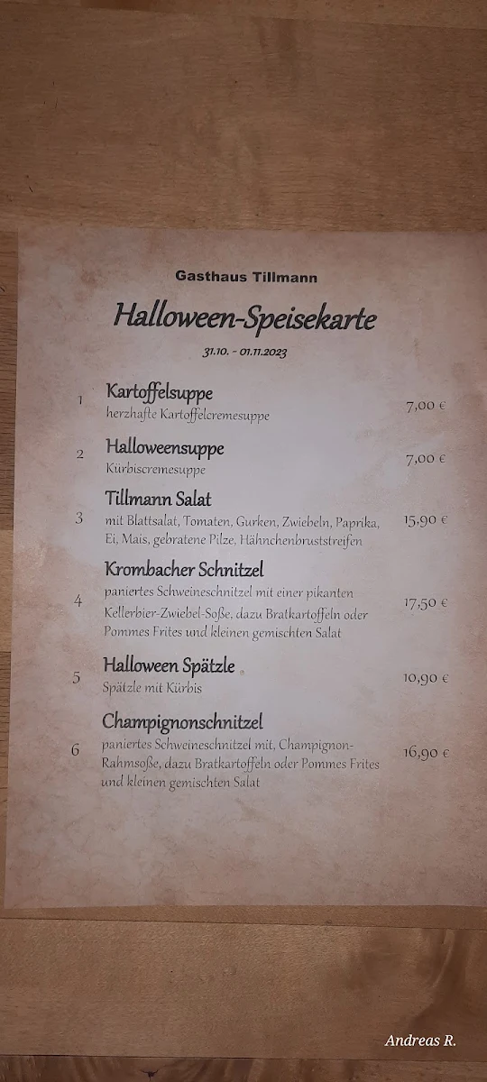 Speisekarte photo 5