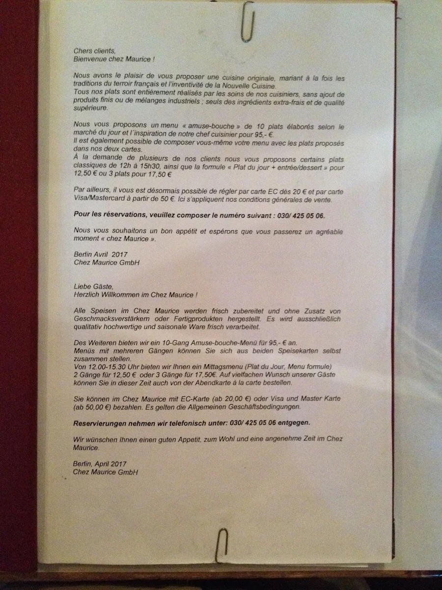 Speisekarte photo 5
