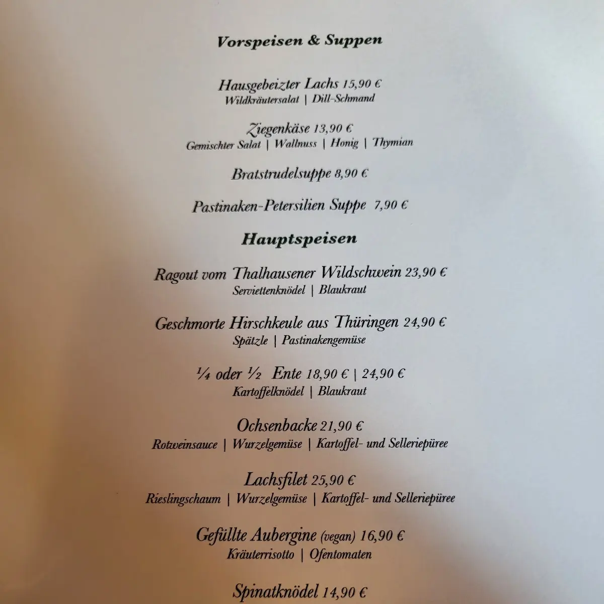 Speisekarte photo 7