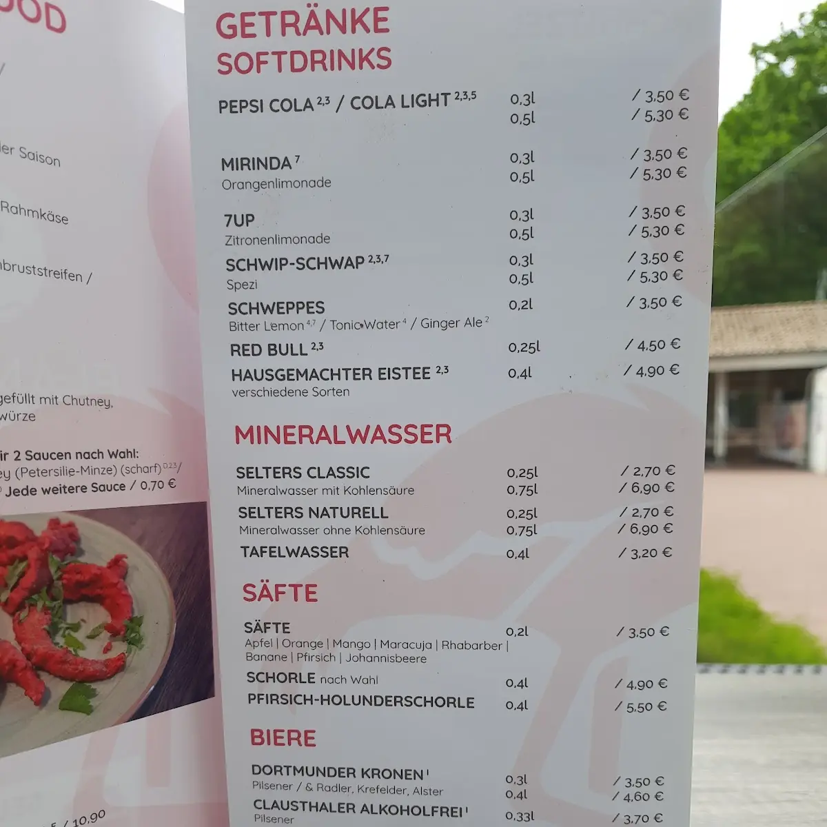 Speisekarte photo 5