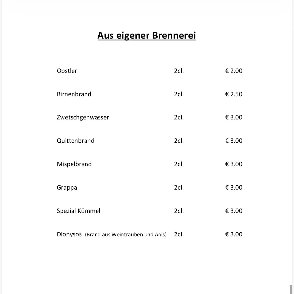 Speisekarte photo 3