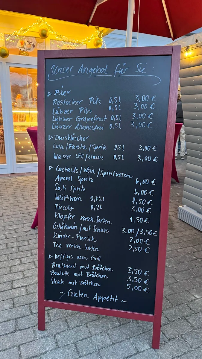 Speisekarte, Café 34
