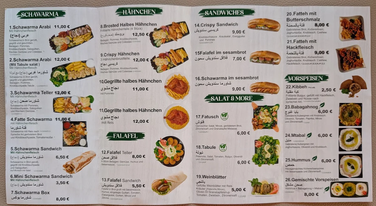 Speisekarte photo 2