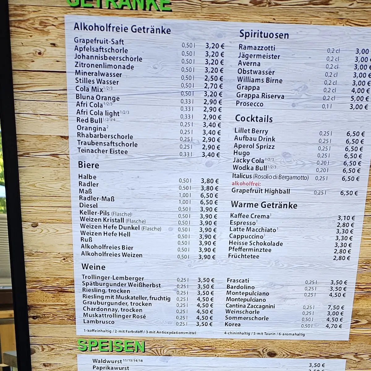 Speisekarte photo 9