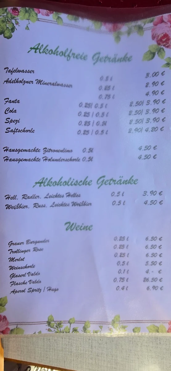 Speisekarte photo 4