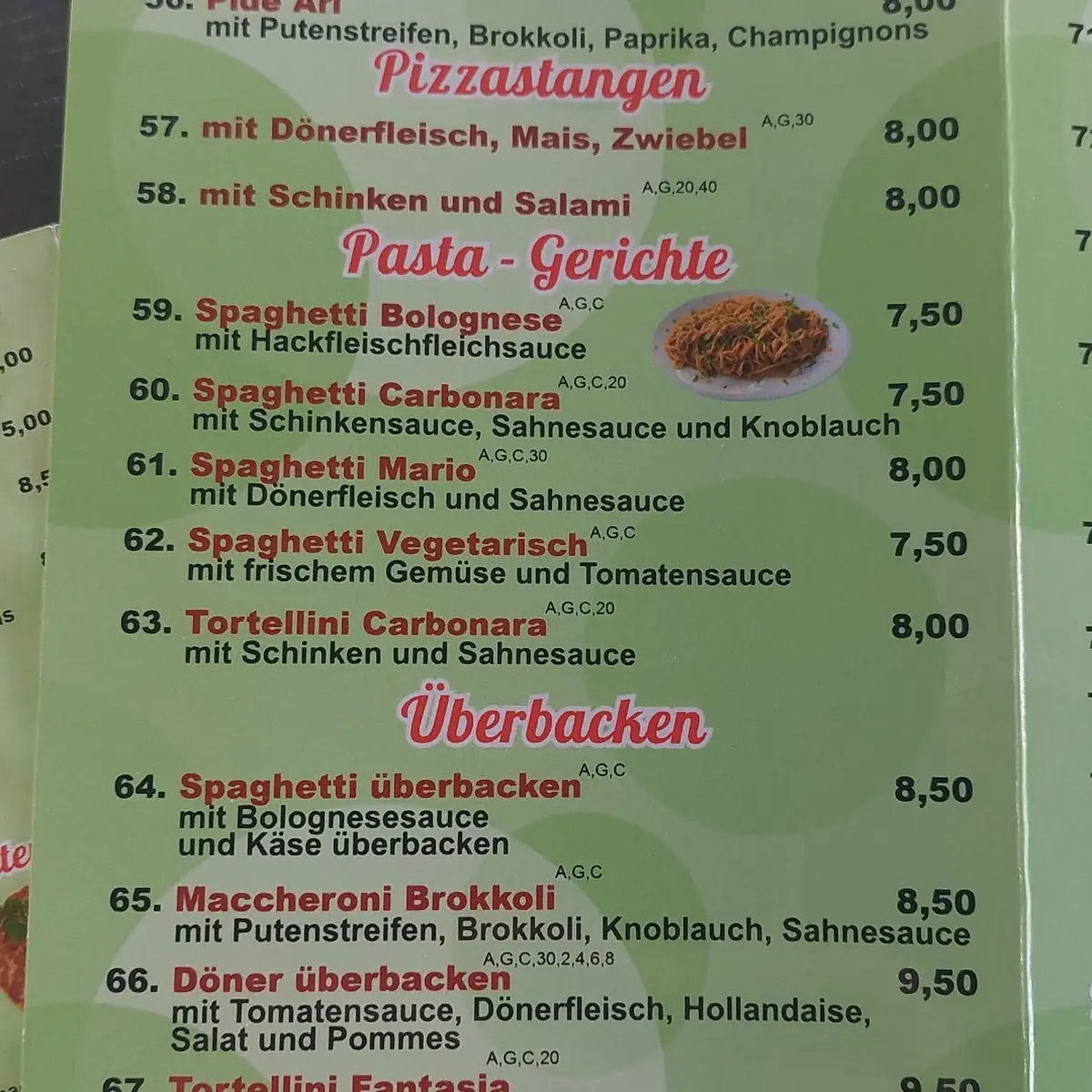 Speisekarte photo 2
