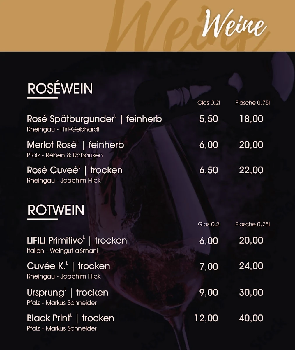 Speisekarte, Auszeit