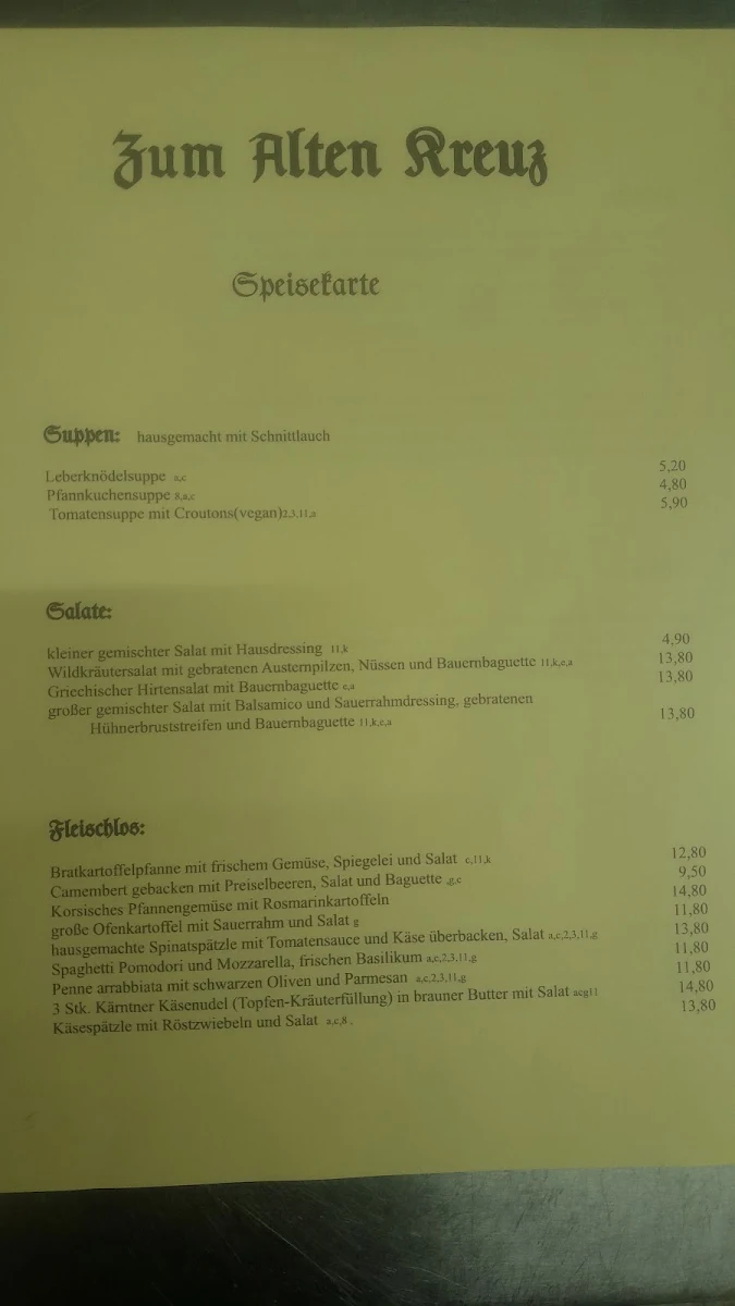 Speisekarte photo 1