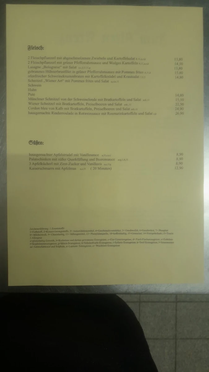 Speisekarte photo 2