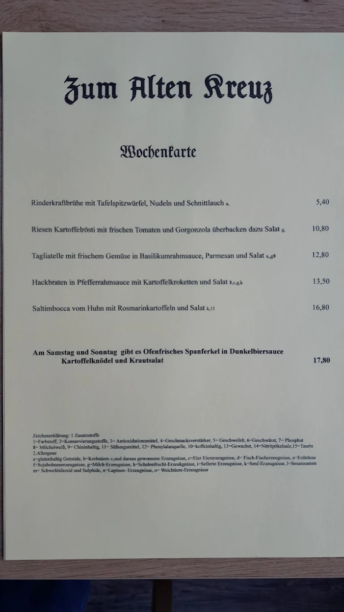 Speisekarte photo 3