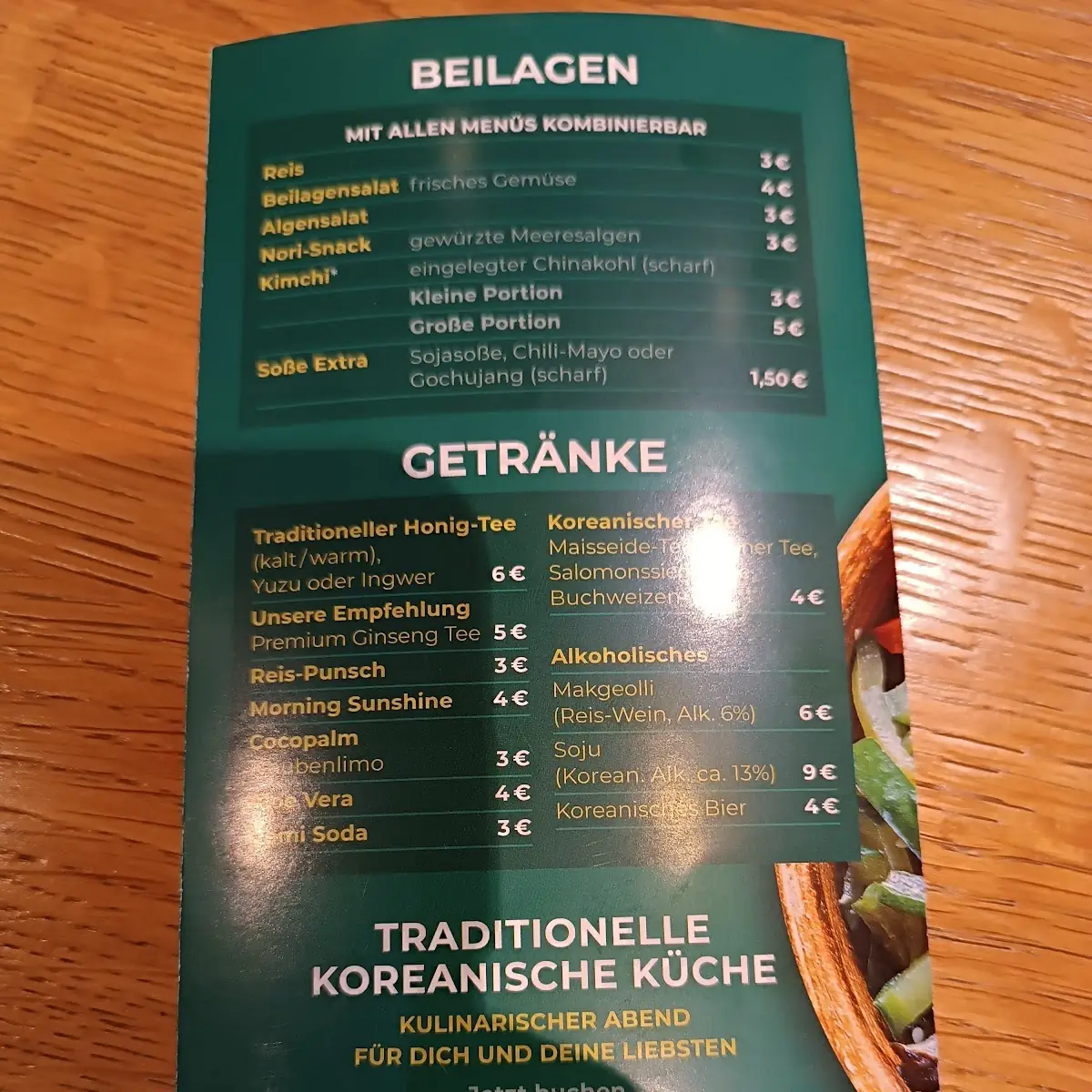 Speisekarte photo 5