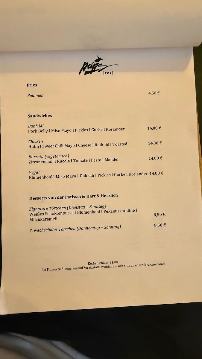 Speisekarte photo 1