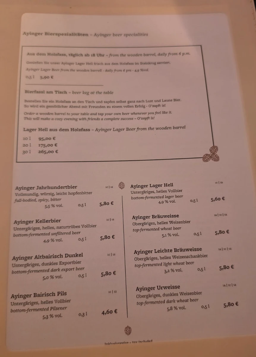 Speisekarte photo 1