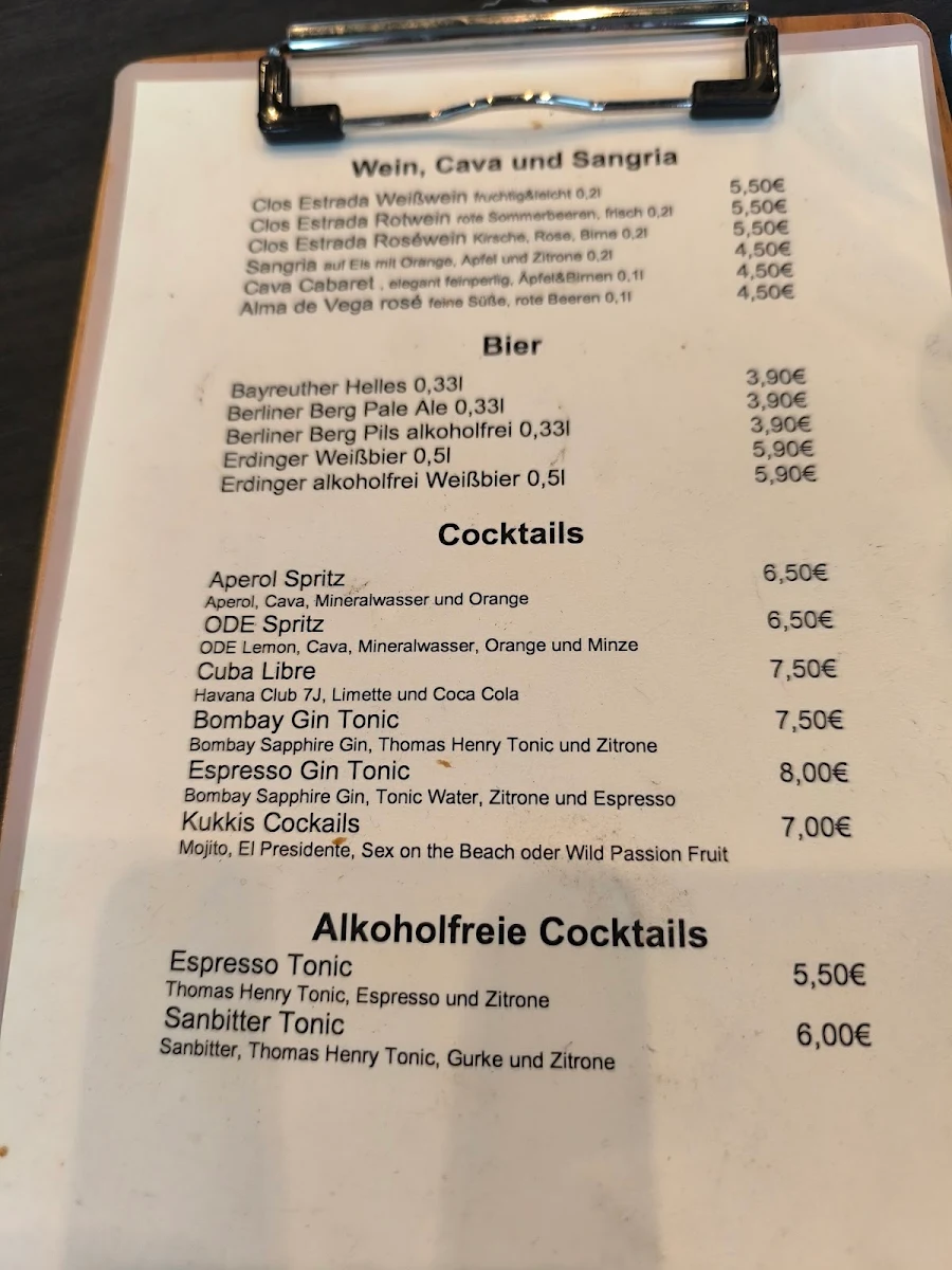 Speisekarte photo 1