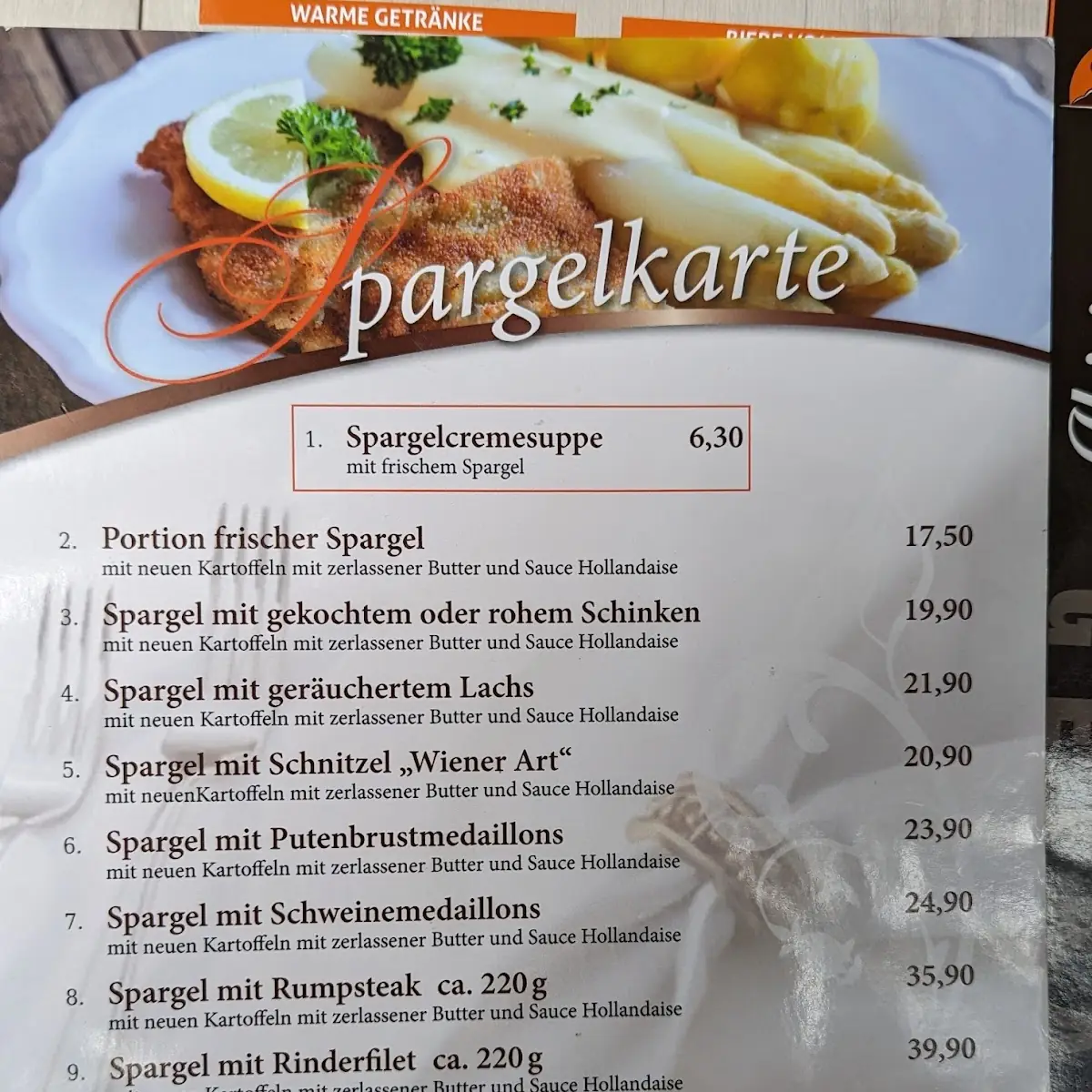 Speisekarte photo 1