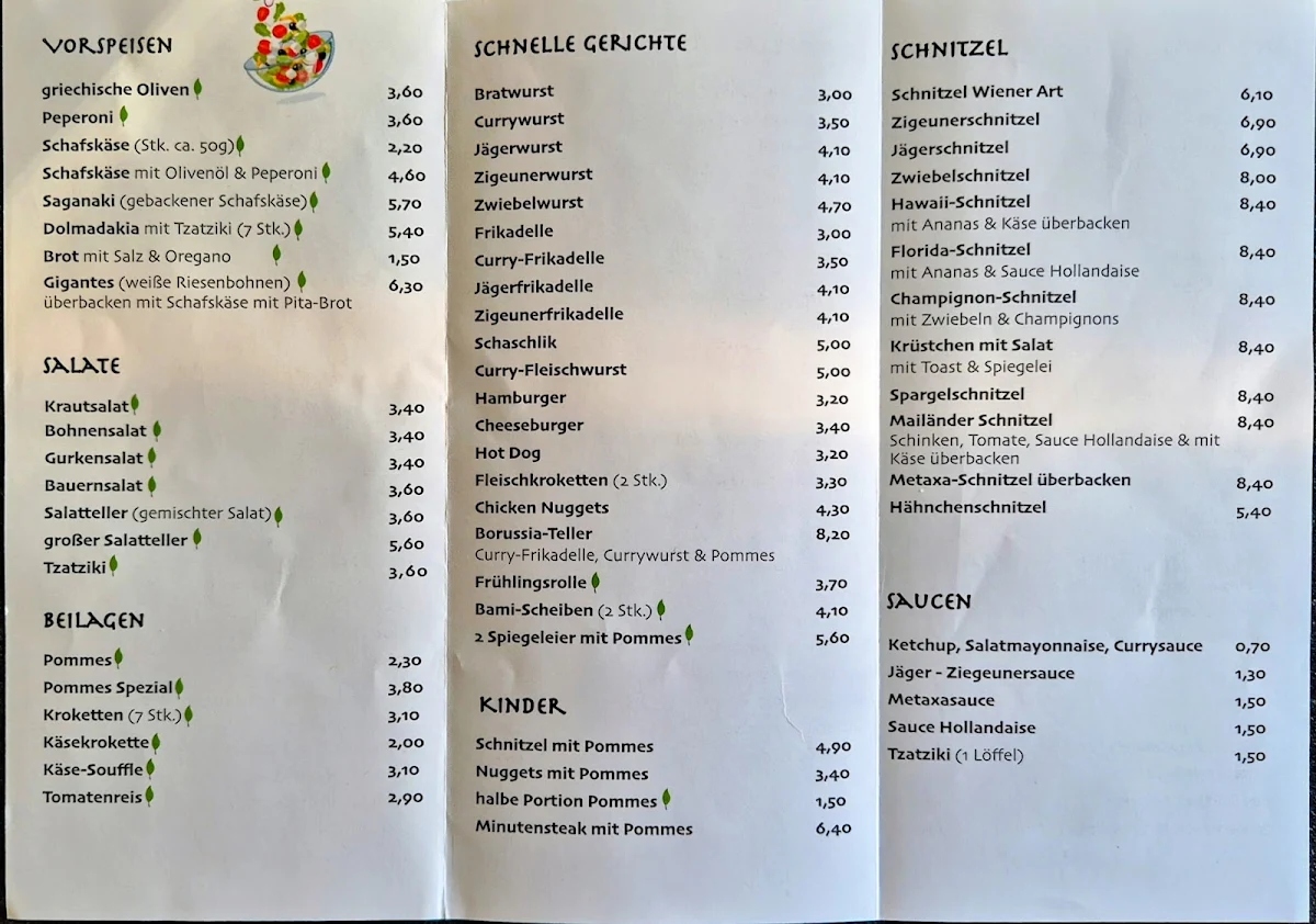 Speisekarte photo 2