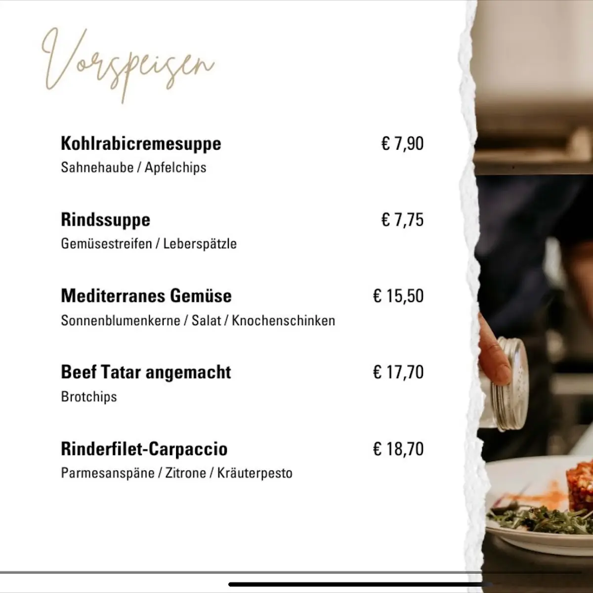 Speisekarte photo 5