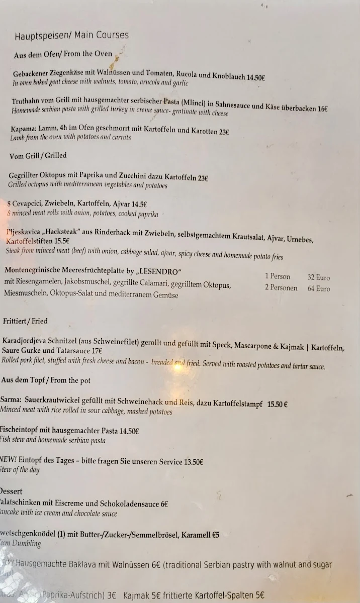 Speisekarte photo 4