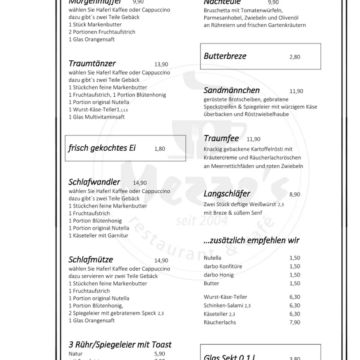 Speisekarte photo 3