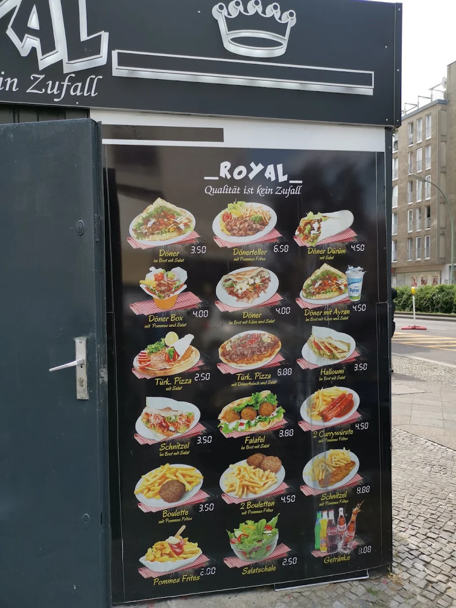 Speisekarte, Royal Imbiss