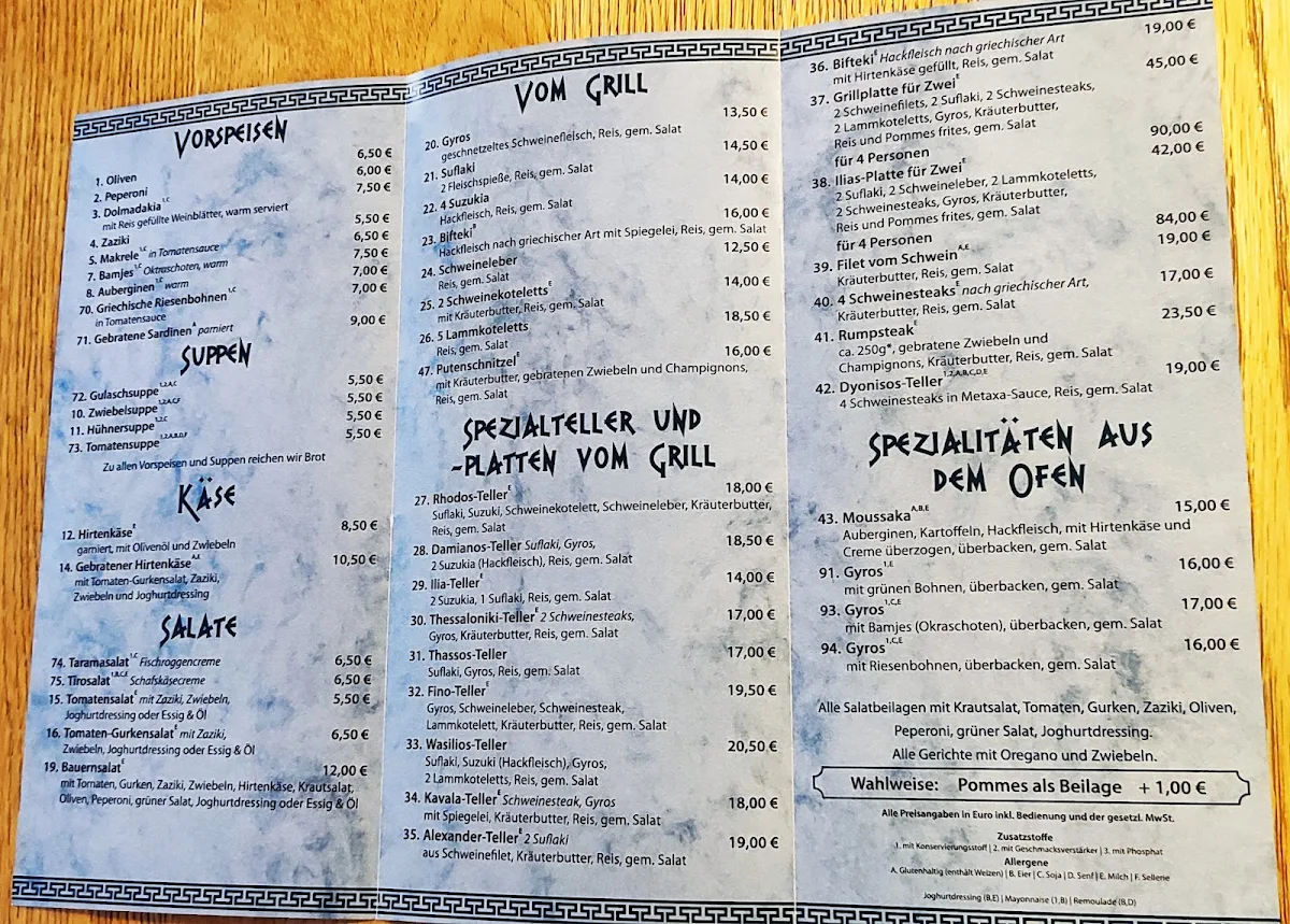 Speisekarte photo 2