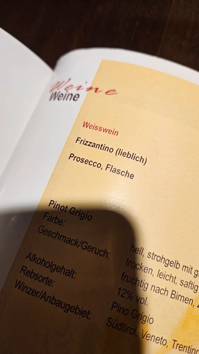 Speisekarte photo 2