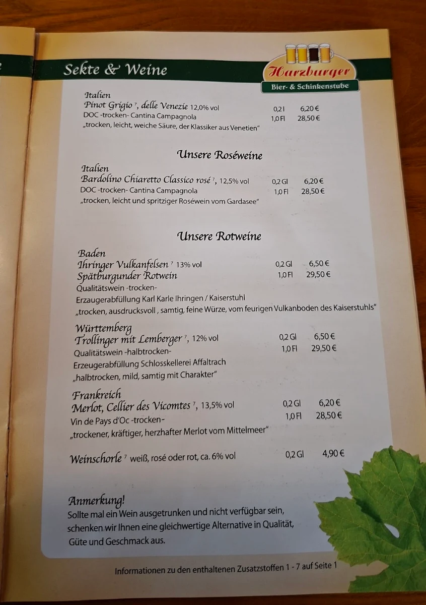 Speisekarte photo 3