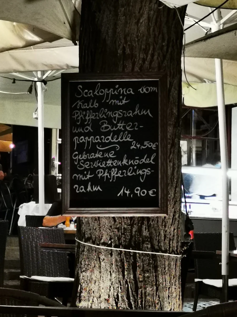 Speisekarte, Restaurant Kugelofen