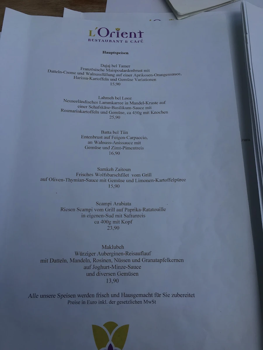 Speisekarte photo 5