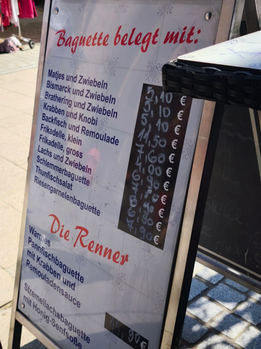 Speisekarte, Scheel Fischspezialitäten - Fisch-Bistro & Feinkostladen