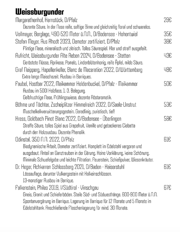 Speisekarte photo 2