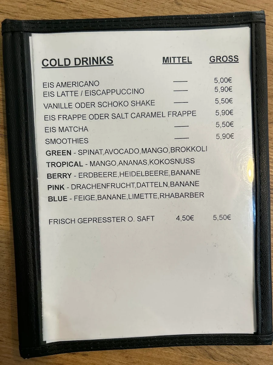 Speisekarte, Luwak Cafe Frühstück Ostkreuz