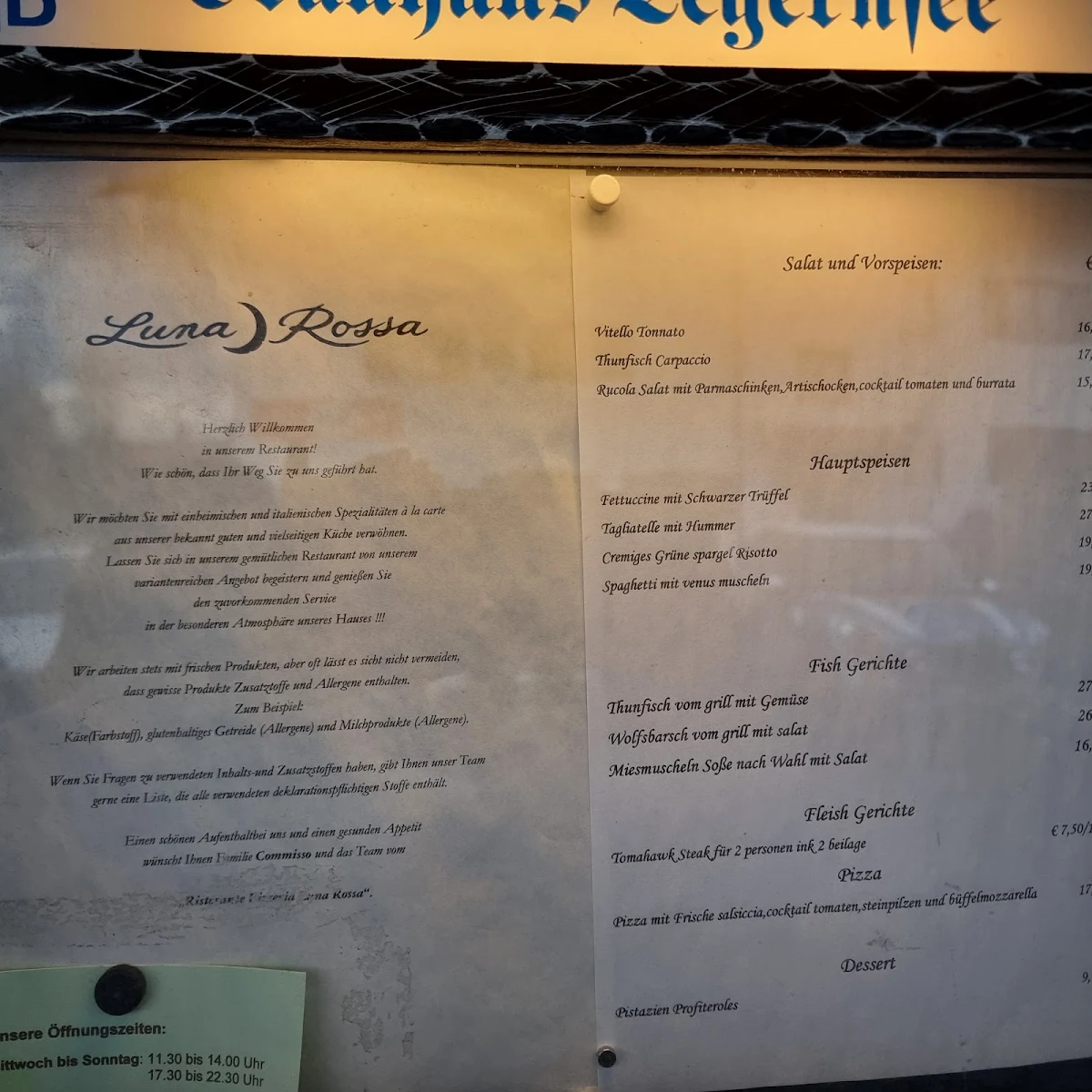 Speisekarte photo 1
