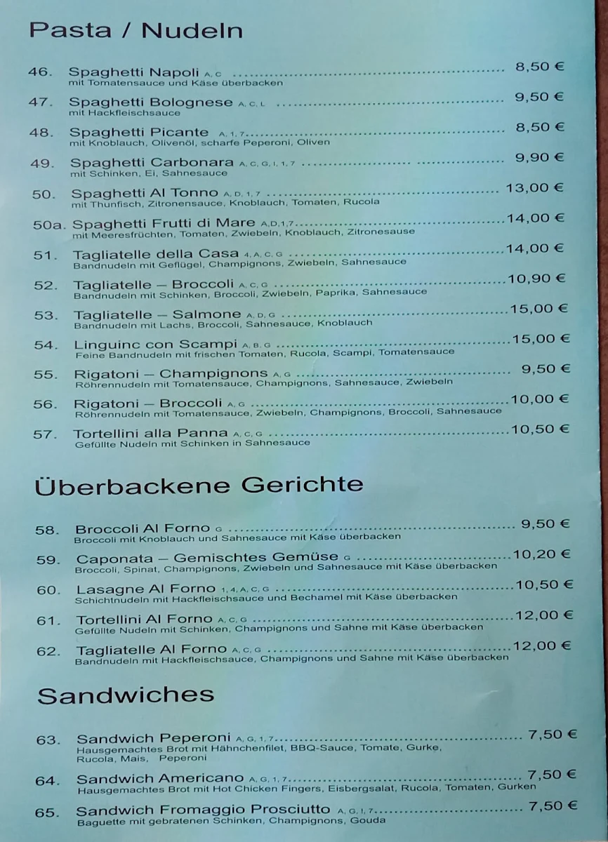 Speisekarte photo 1