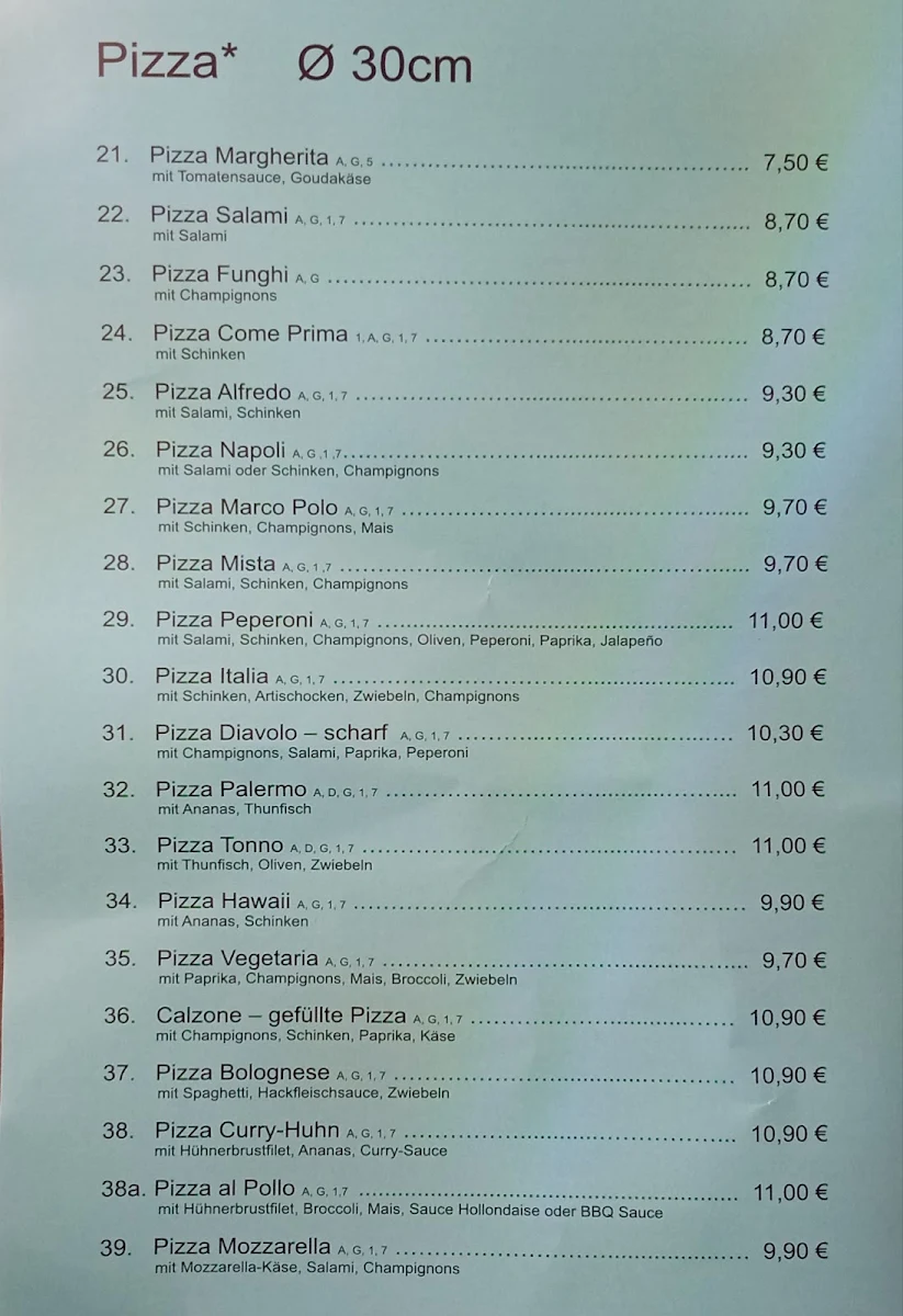 Speisekarte photo 2